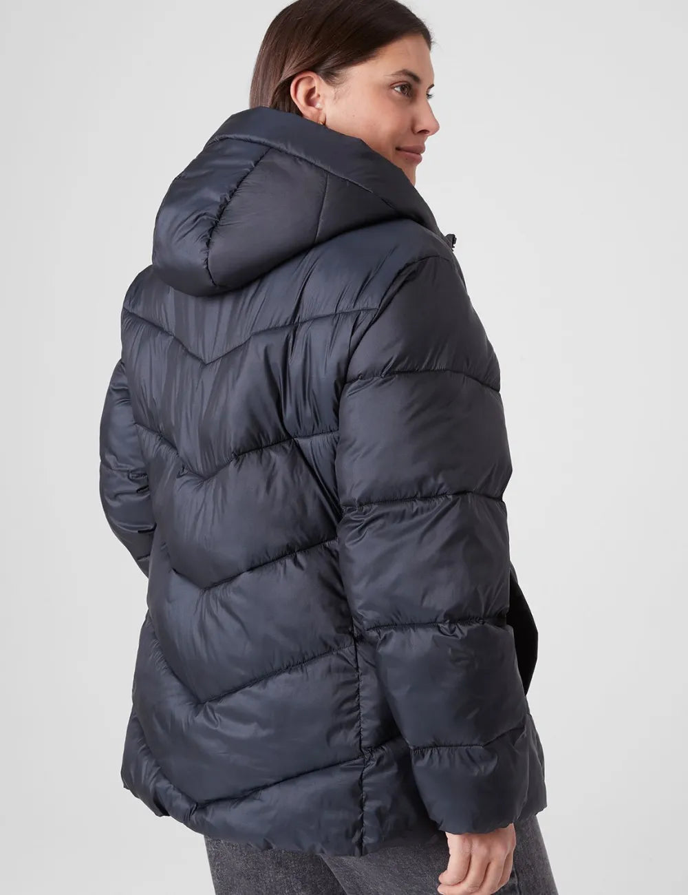 Puffer Coat With Hood