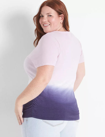 Modern Jersey Side-Ruched Tee