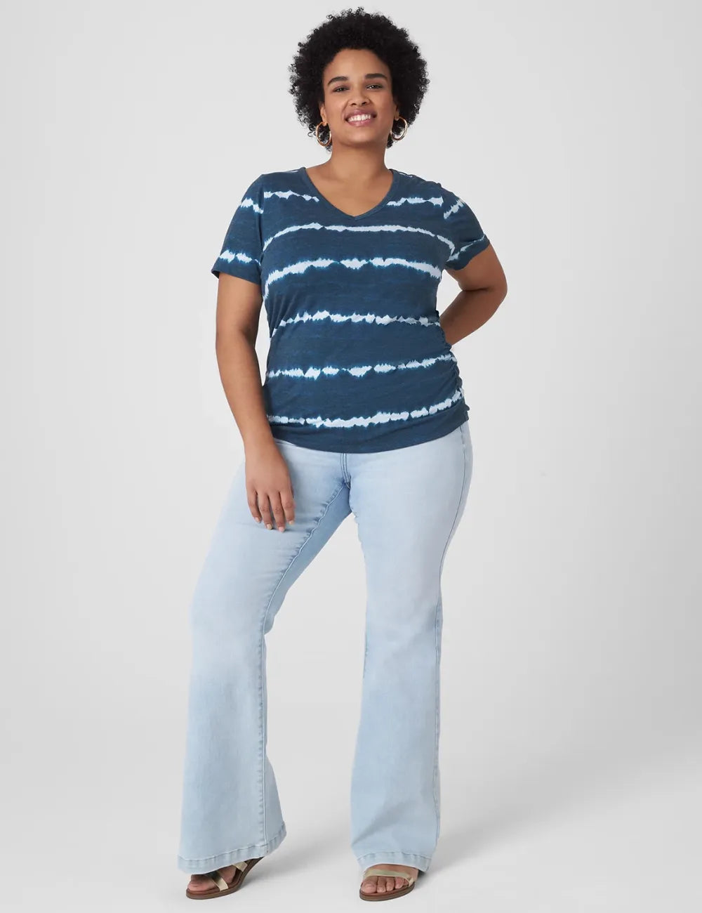 Modern Jersey Side-Ruched Tee