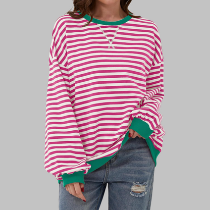 Amelia - Soft-Touch Striped Jumper