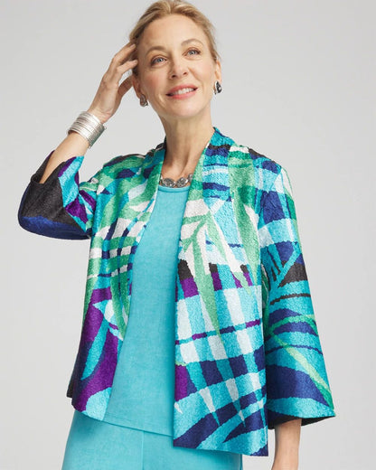 TravelersTM Tropical Nights Reversible Crushed Jacket