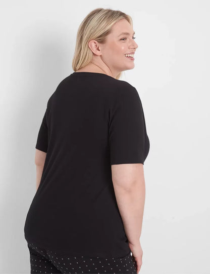 Classic Perfect Sleeve V-Neck Tee