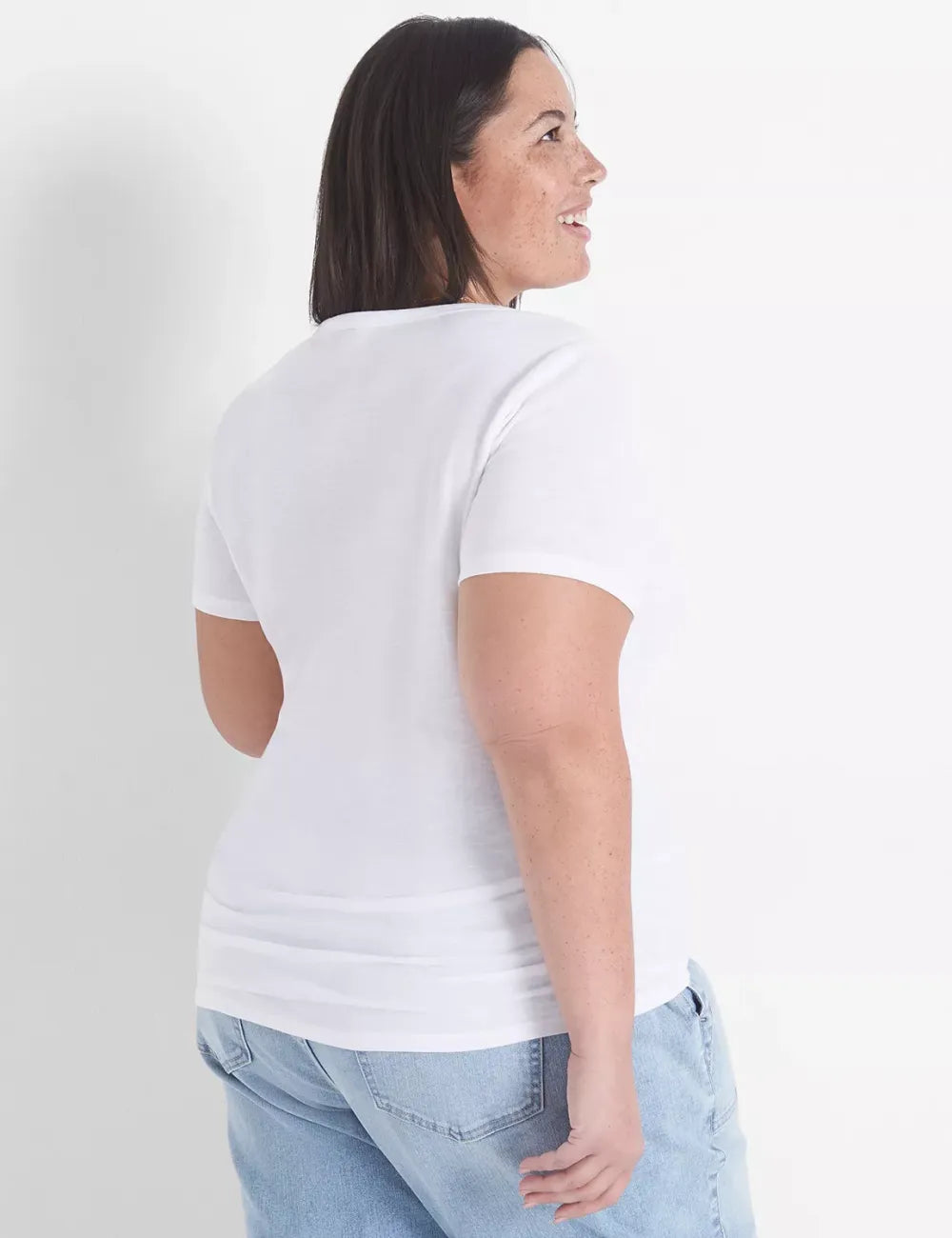 Modern Slub Side-Ruched Tee