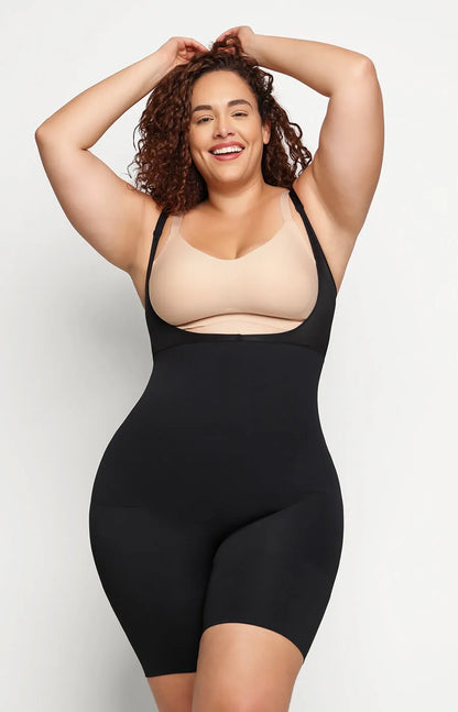 Women‘s Open Bust Seamless Smoothing Body Shaper Plus Size