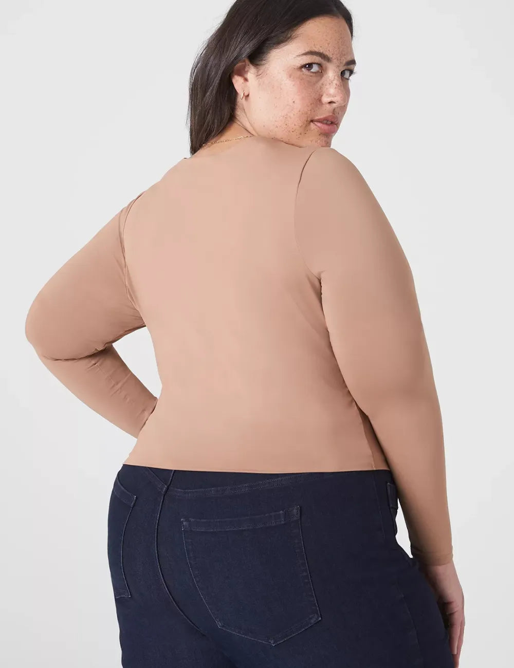 Fitted Long-Sleeve Crop Tee