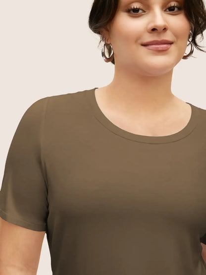 Supersoft Essentials Solid Basic Knit T-Shirt