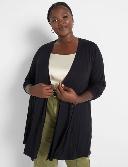 Classic Open-Front Fit & Flare Overpiece