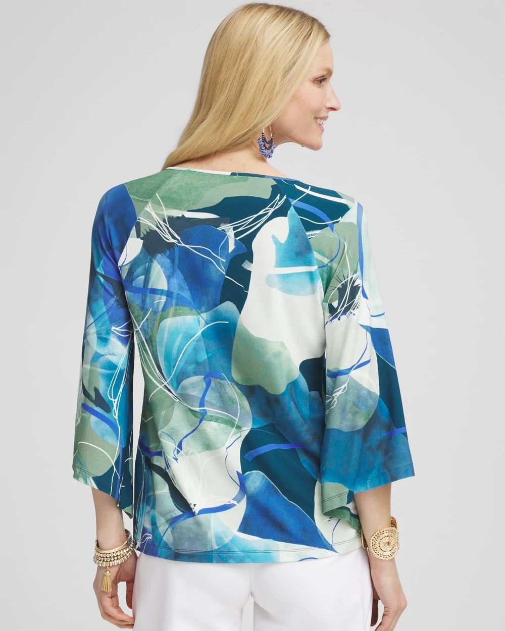 Touch of CoolTM Watercolor Angel-Sleeved Tee