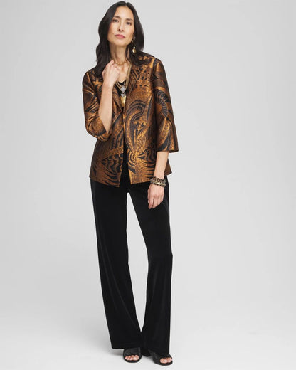 TravelersTM Collection Floral Jacquard Jacket