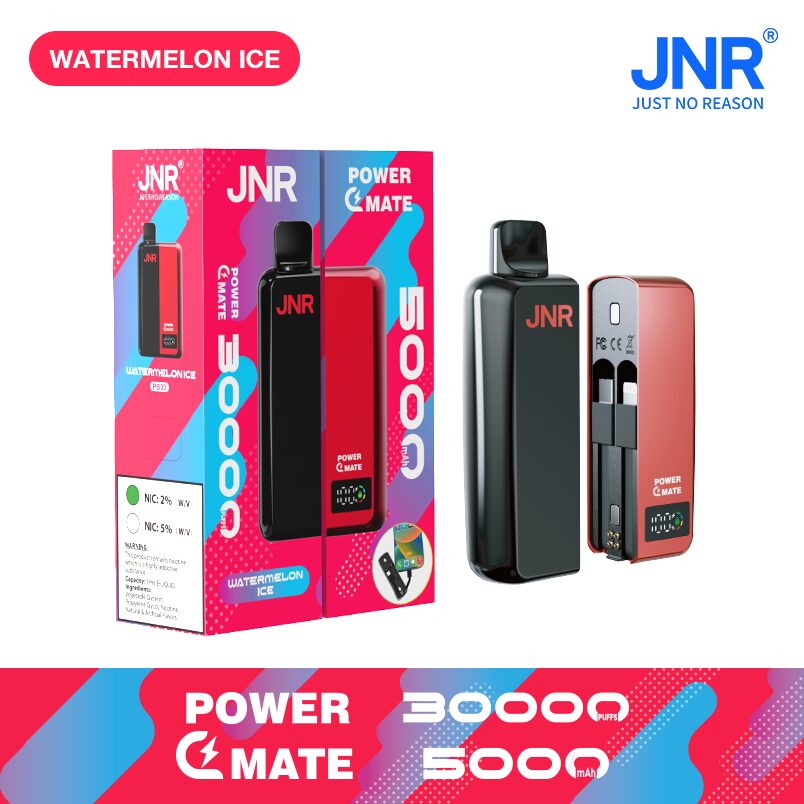 JNR Power Mate 30000 Puffs Smart Screen 5000mAh Power Bank Disposable Vape