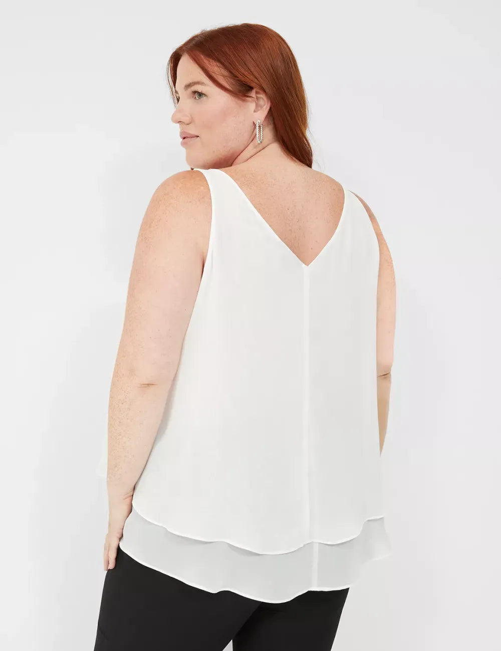 Swing Sleeveless Double-Layer Shell