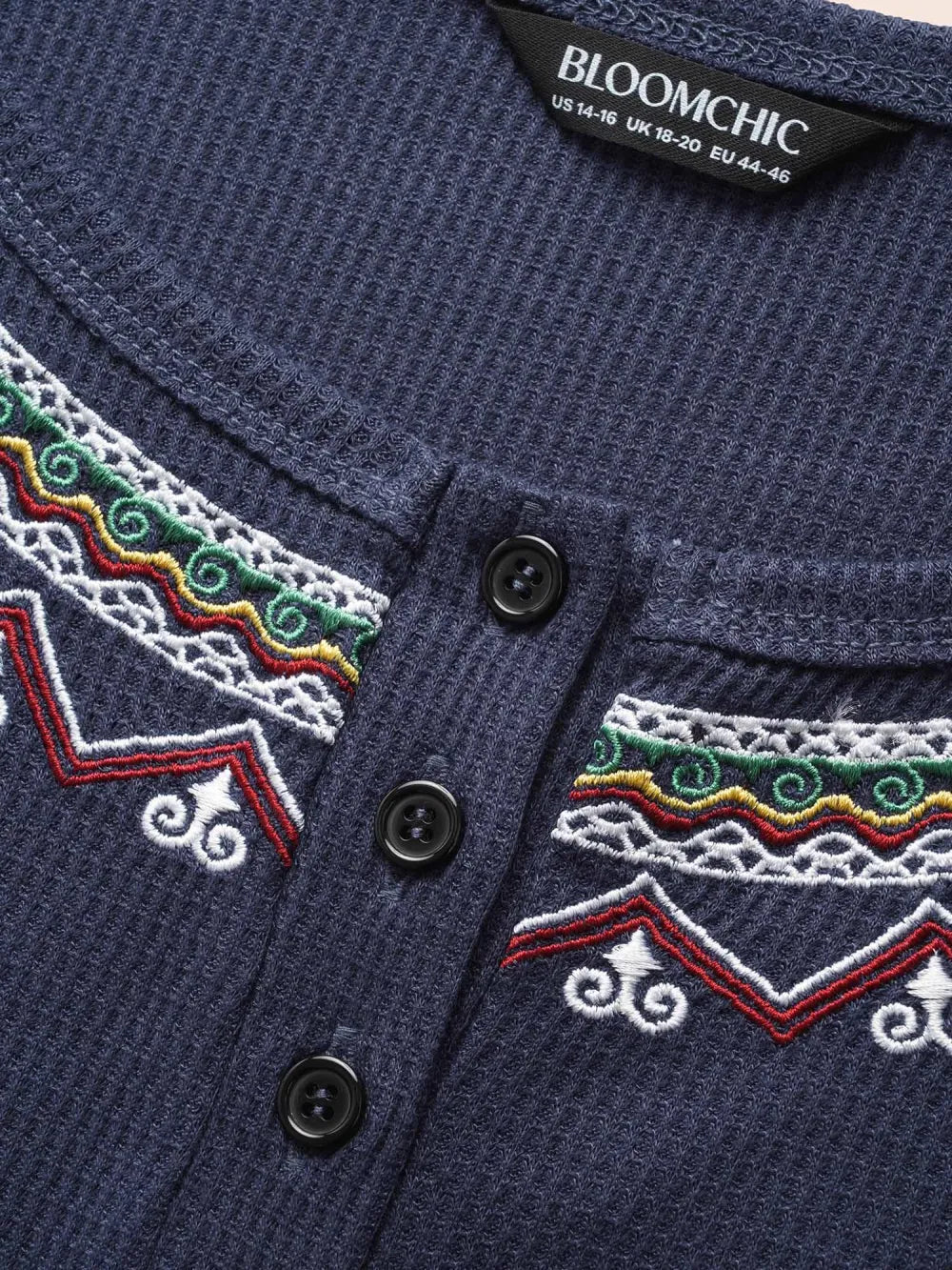 Bandana Embroidered Button Up T-Shirt