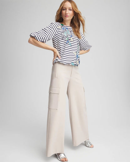 Petite Cargo Wide Leg Pants