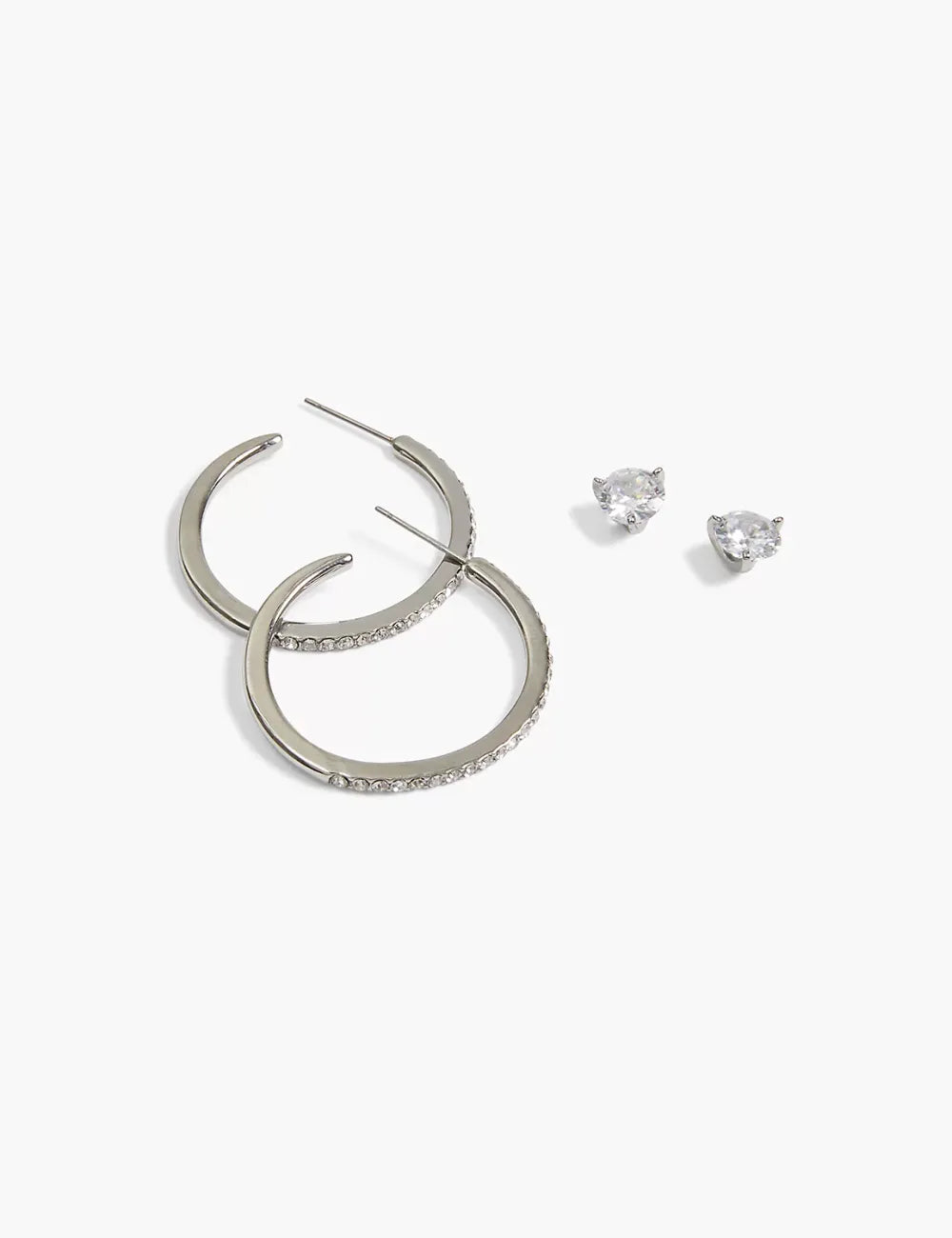 Stud & Hoop Earrings 2-Pack