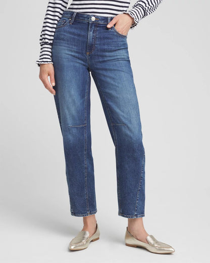 Tapered Cropped Jeans