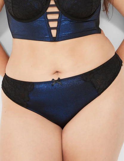 Foil Shine Thong