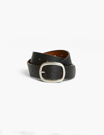 Reversible Rounded Buckle Belt