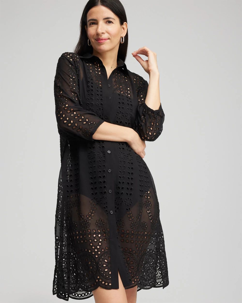 Shirt Dress Swim Coverup
