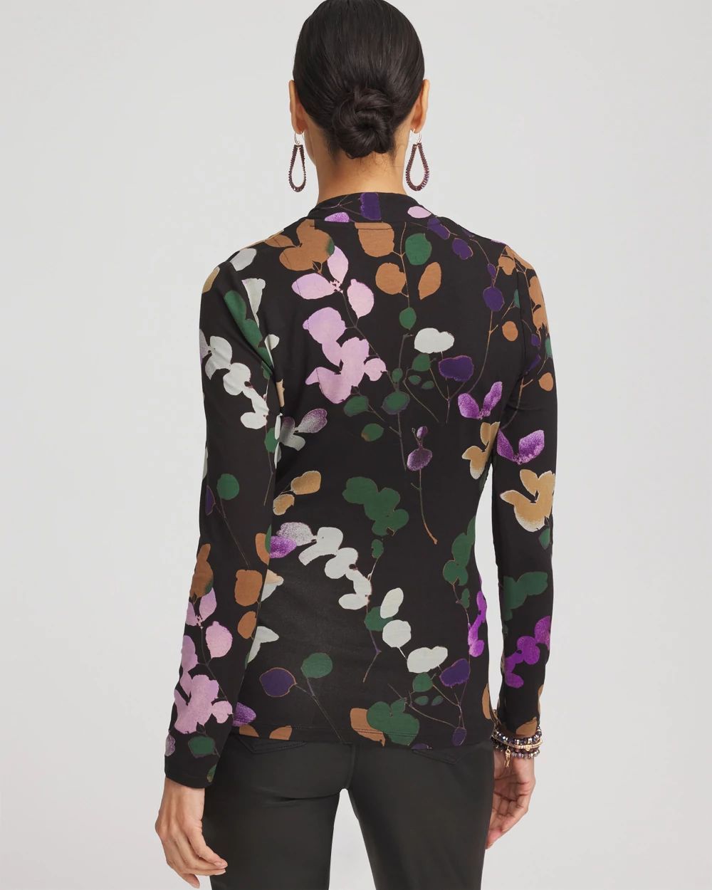 Touch of CoolTM Sprigs Surplice Top