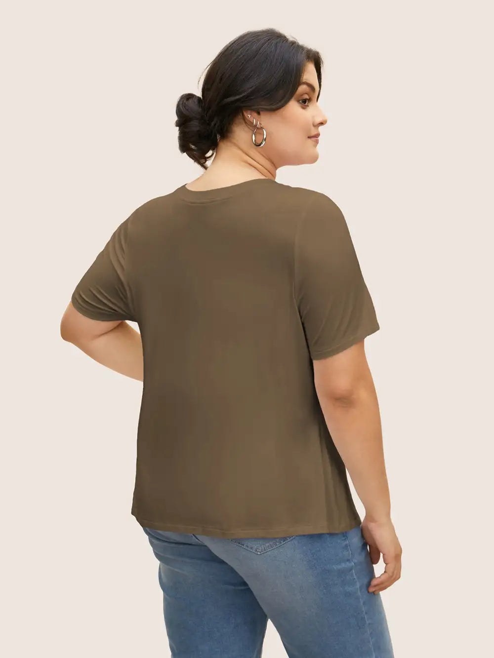 Supersoft Essentials Solid Basic Knit T-Shirt