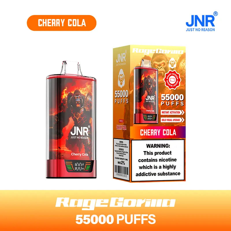 JNR Rage Gorilla 55K 55000 Puffs Smart Display Original Disposable Vape