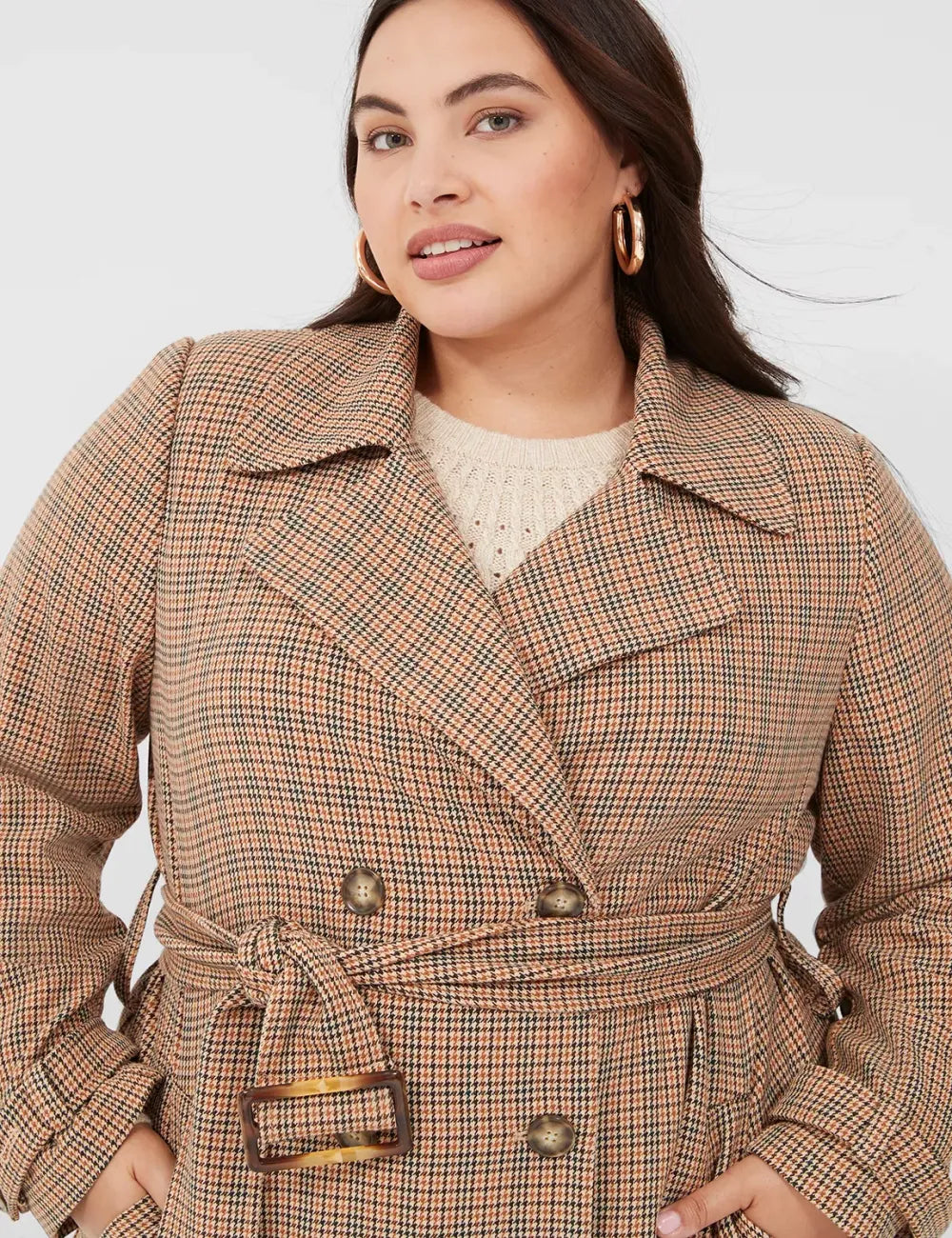 Print Trench Coat