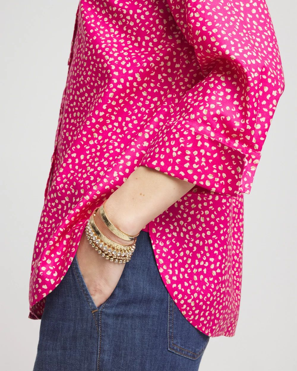 No IronTM Cheetah Stretch Shirt