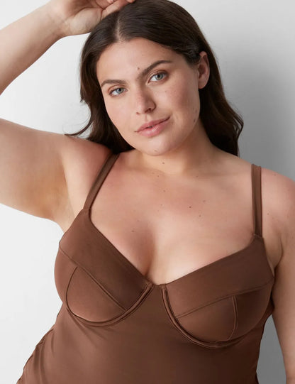 Fitted Underwire Balconette Swim Tankini
