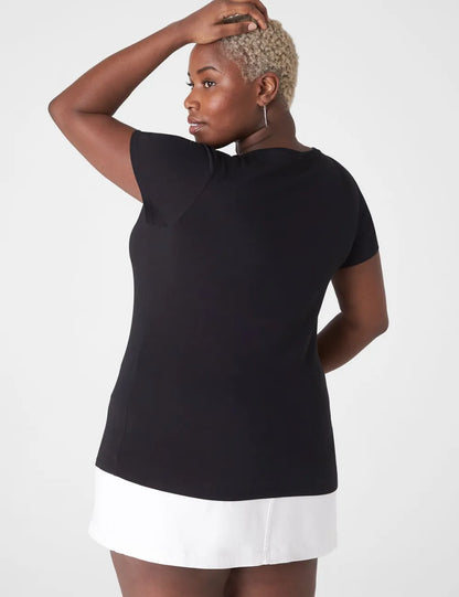 Modern Short-Sleeve V-Neck Tee