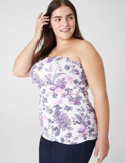 Fitted Tube Top With Shelf Bra