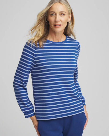 Zenergy® Scuba Striped Top