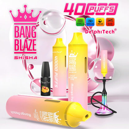 Bang Blaze 40k 40000 Puffs 2% 5% Nicotine Riginal Refillable Oil Vape