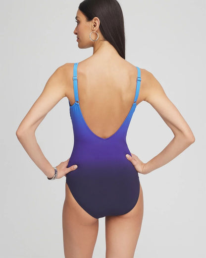 Gottex Splendor V-Neck One-Piece Swimsuit