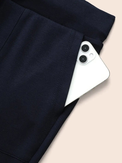 Mid Rise Drawstring Pocket Leggings