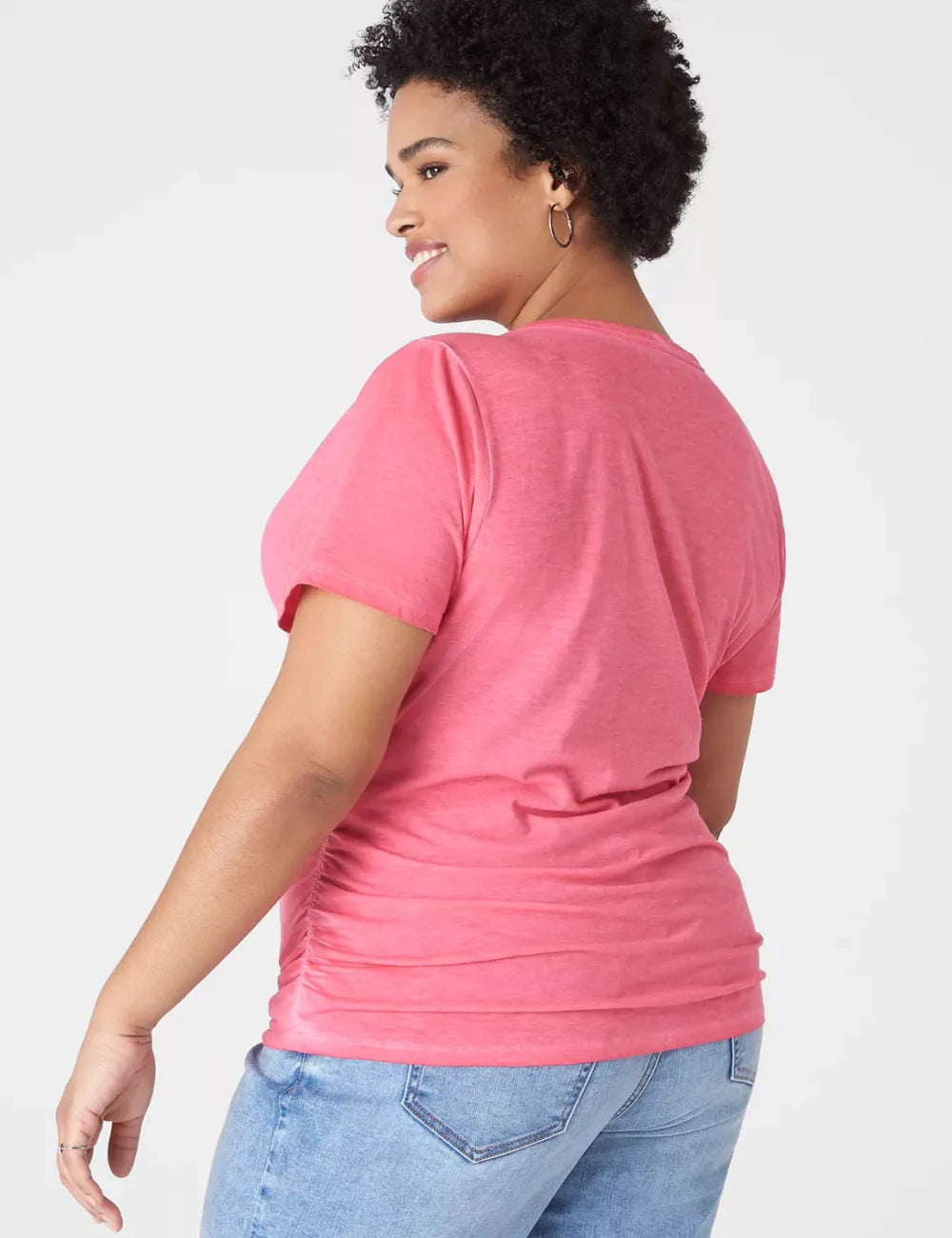 Modern Jersey Side-Ruched Tee