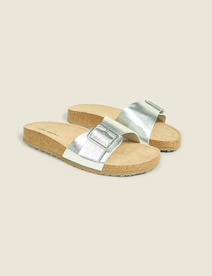 Dream Cloud Buckle-Detail Slip-On Sandal