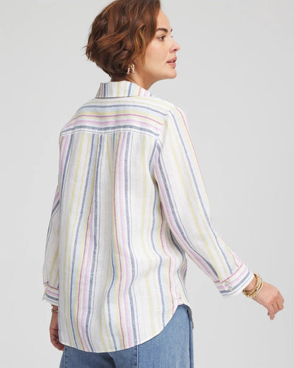 No IronTM Multi Stripe Linen Shirt