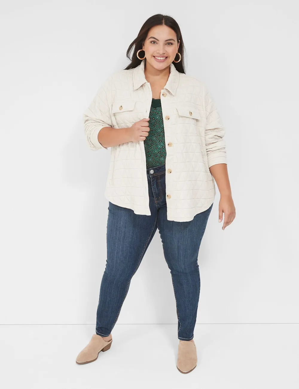 Seven7 Skinny Jean With Back Pocket Embroidery