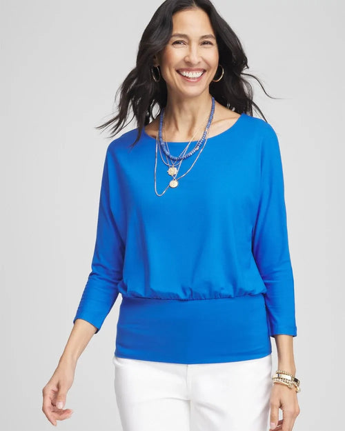 Touch of CoolTM Banded-Hem Top