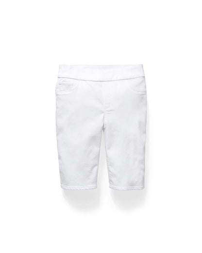 No-Stain Pull-On Denim Shorts