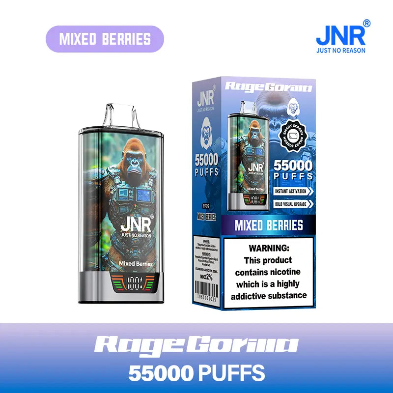 JNR Rage Gorilla 55K 55000 Puffs Smart Display Original Disposable Vape