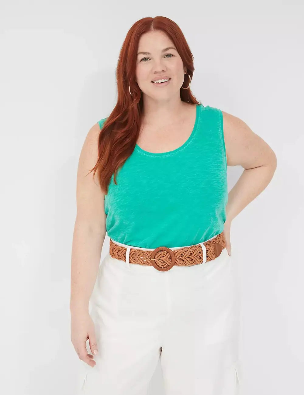 Faux-Leather Macrame Belt