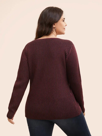 Supersoft Essentials Texture V Neck Pullover