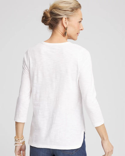 Slub 3/4-Sleeve Tee