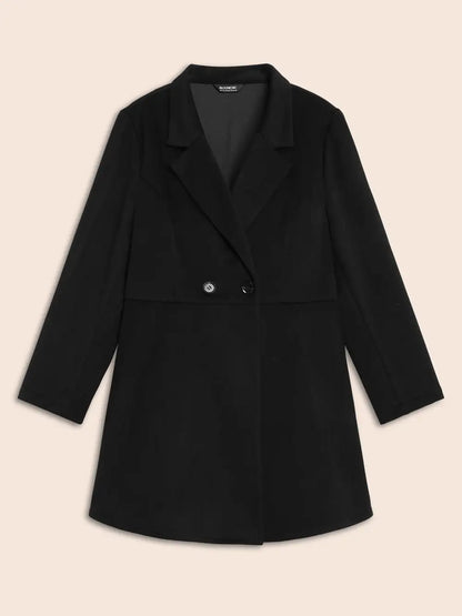 Suit Collar Button Up Slightly Stretchy Jacket