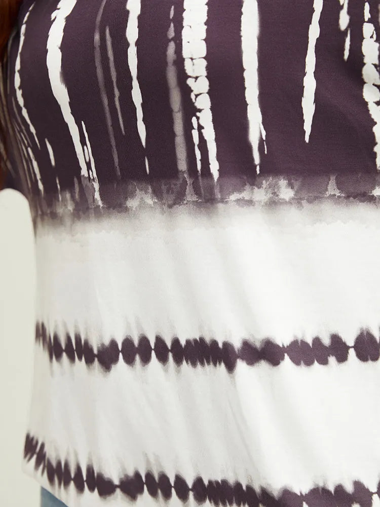 Tie Dye Batwing Sleeve T-shirt