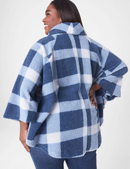 Relaxed Cowl-Neck Pullover Poncho