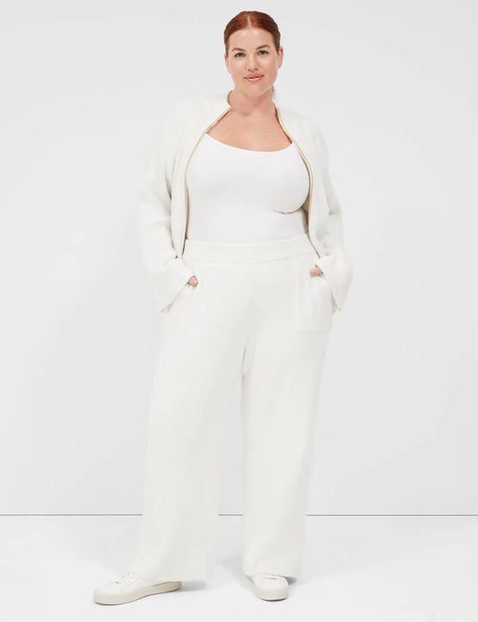 LIVI Lurex Sweater Relaxed Straight Pant