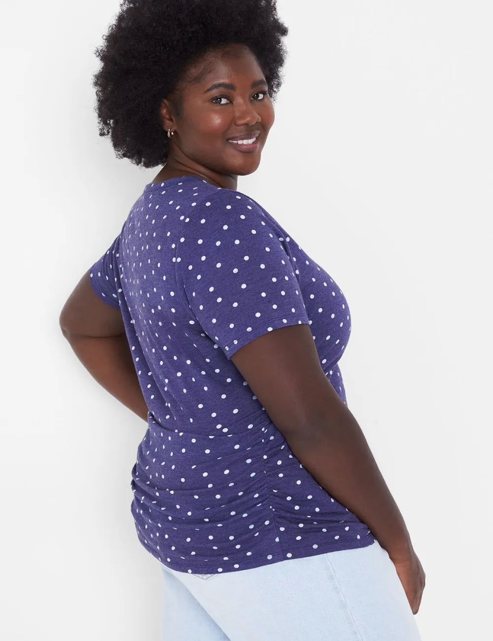 Modern Jersey Side-Ruched Tee