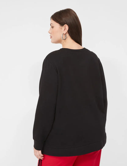 Bright Embroidered Graphic Sweatshirt